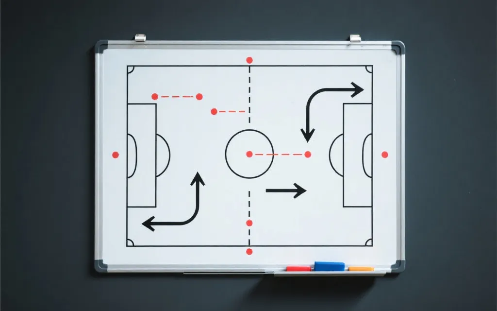 世界杯淘汰赛黑马之路示意：战术板、定位球与反击路线